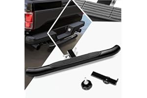 PM PERFORMOTOR Universal 37x3.25 Inches Black Rear Bumper Tow Hitch Step Bar for 2" Receiver