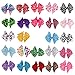 Imanom 24Pcs Baby Girl Hair Bows,Grosgrain Ribbon Boutique Hair Clips For Teens Girls Kids