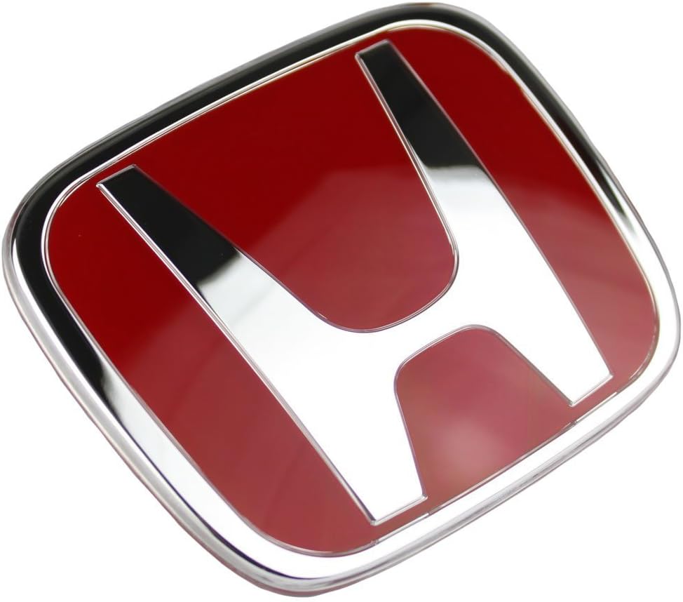 MaxAudio GENV541 Honda TYPE-R Front & Rear H Red Logo Emblem for Honda CIVIC FD 2006 - 2011, Honda CR-V 2007 - 2011, Honda