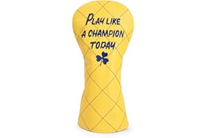 ALIENNANA Golf Club Head Covers Premium Leather Golf Driver Fairway(FW) Wood Hybrid(UT) Covers with Number Tags, Golf Mallet Putter Cover Play Like A Champion