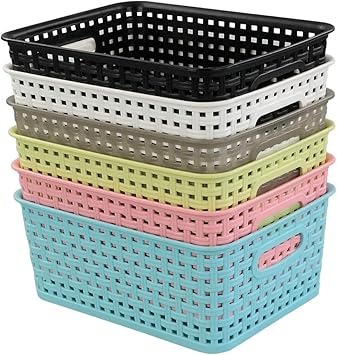 Mayish Bunt Korb Haushaltskorb Körbchen Kunststoff Plastikkorb