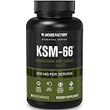 Ashwagandha Root Extract (KSM-66 Ashwagandha) w/ 5% Withanolides - Supplement for Natural Stress Relief, Cognitive Function,