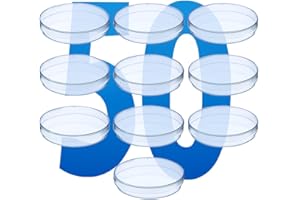 LabXcel Transparent Petri Dishes with Lid - Polystyrene Material, Vents, Petri Dishes for Lab Analysis, School Project Seed Germination Observation, and Science Experiment - 90x15 mm, 50pcs