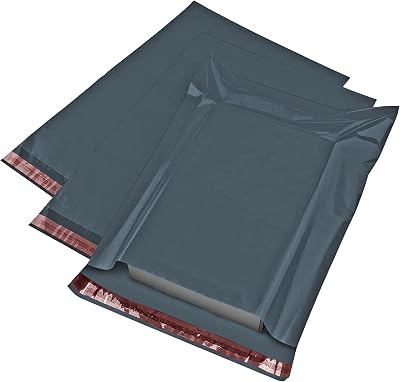 iSOUL Strong Large Grey Mailing Bags 12 x 16 Self-Seal 100 Pack