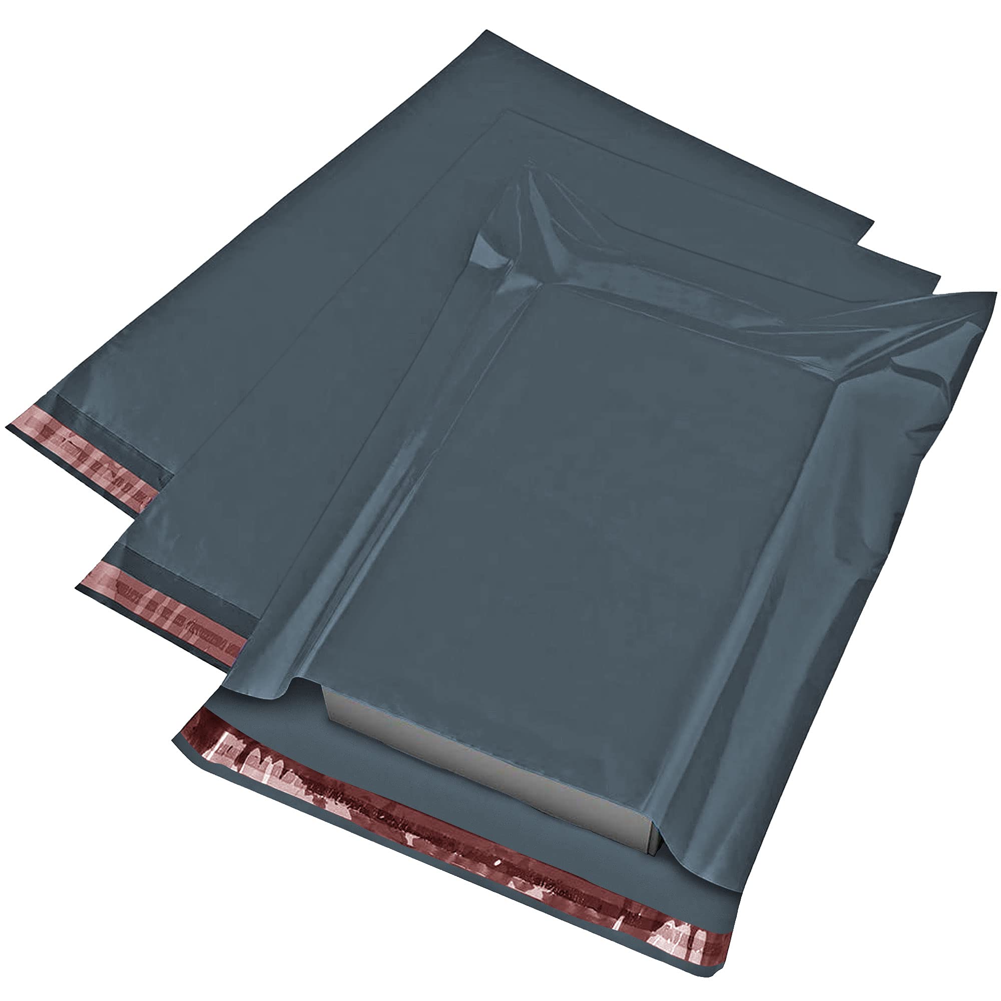 Strong Large Grey Mailing Postal Postage Bags 12 x 16 Packaging Mailers, iSOUL [Use in Parcel, Delivery, Shipping, Mail, Package] [Plastic Envelopes] Grey100 Pack — image 1