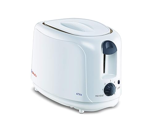Bajaj ATX 4 750-Watt Pop-up Toaster (White)