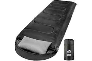 MEREZA 0 Degree Winter Sleeping Bag for Adults Kids with Pillow, Cold Weather Sleeping Bag for 4 Season Camping Hiking Backpacking Sleeping Bags for Big and Tall