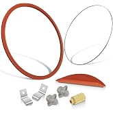 M11 Door Seal Gasket Kit for Midmark Ritter M11 Seal Set Replacement Part | Include Door &amp; Dam Gasket(#002-0504-00), Gasket Ring(#057-0790-00), Door Spring, Mesh Chamber Filter, Sintered Bronze Filter