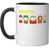 South Park Group Shot Ceramic Mug, Black/White