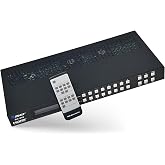 OREI 8x8 HDMI Matrix Switch &ndash; 8K HDMI 2.1 with Audio Extraction, EDID, IR | HDMI Matrix 8x8, 8K Matrix Switcher &ndash; 48Gbps, HDR10+, Dolby Vision, VRR, QFT, QMS, SBTM, Web GUI Control