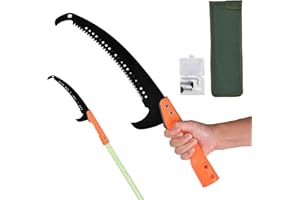 Scalebeard Hand Pole Saws for Tree Trimming,Manual Tree Trimmer,Handheld use or with Extended Manual Pruning Saw for precision tree limb cutting-Pole Saw Attachment(Pole not included)