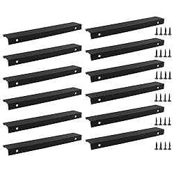 Cionyce 12 Pack Hidden Cabinet Pulls 7.87"/200mm