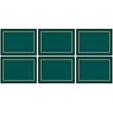 Pimpernel Classic Emerald Placemats - Set of 6