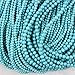6mm Round Blue Howlite Turquoise Beads Loose Gemstone Beads for Jewelry Making Strand 15 Inch (1 x Screw Clasp Included)