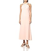 Adrianna Papell Women's Rosette Halter Crepe Gown