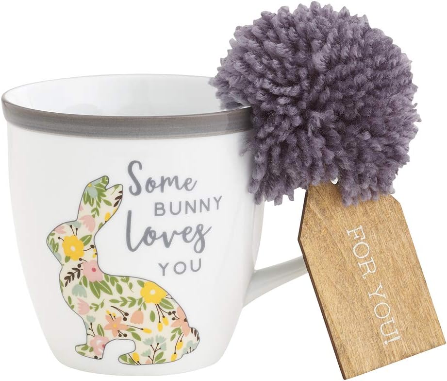 Collins PaintingSome Bunny Loves You Mug & Others - Easter Mugs - 18 oz. Spring Novelty Coffee Mugs for Women (Some Bunny)