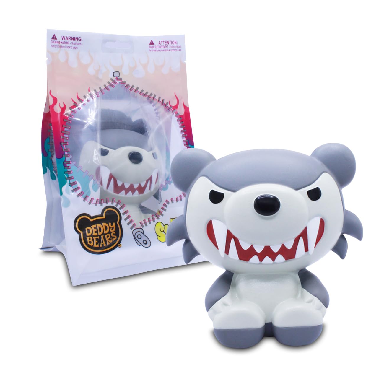 Photo 1 of **SEALED**Deddy Bears Mega SquishMe 7? Howler Wolf Bear – Officially Licensed, Ultra?Soft PU Foam with Surprise Blind-Box Collectible - Just Toys LLC (Howler, Squash)