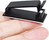SOULWIT 50-Pcs Self Adhesive Cable Clips Cable Organisers Black view 3