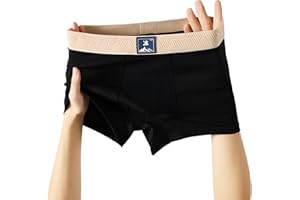 Magnetic Massage Sculpting Men's Underwear with Anti-Roll Waistband Breathable Nylon Boxer Briefs for Gym