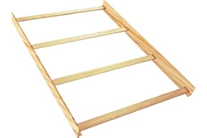 CC KITS Full-Size Conversion Kit Bed Rails for Young America Convertible Cribs - Solid Wood Rail - Toddler and Adult Bed Rail for Full-Size Beds - Essential Nursery & Baby Furniture (Unfinished)