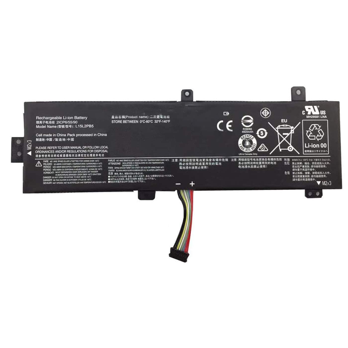 Replacement Battery for LENOVO L15L2PB5, Lenovo 5B10K87720, Lenovo L15L2PB5, Lenovo L15M2PB5