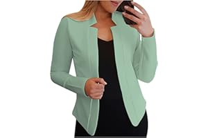 FARTEY Womens Blazers Casual Fall Open Front Long Sleeve Work Office Outfit 2023 Office Bussiness Jacket Cardigans