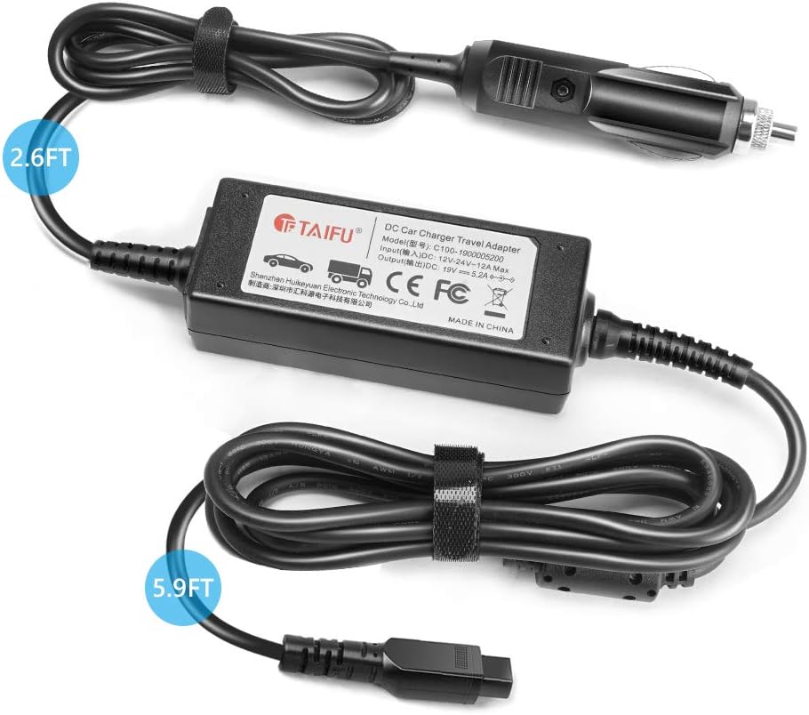TAIFU 100W Universal Laptop Car Charger for HP Dell Acer Asus MSI Lenovo Nec IBM Thinkpad Toshiba Fujitsu Packard Gateway Samsung Laptop Sony LG TV Monitor JBL Bose Sony Soundbar 12V-24V DC Adapter - Image 5