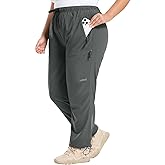 baleaf Plus Size Pants for Women Hiking Cargo Water Resistant UPF 50+ Cargo Joggers Zipper Pockets
