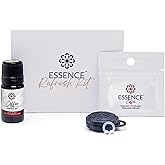 Essence Wearable Aromatherapy Nasal Diffuser – Coffee Essential Oil Nose Ring Silicone Inhaler for Stress & Mood Support - Made in USA & Travel-Friendly