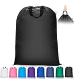 Honey-Can-Do Mesh Laundry Bag With Drawstring - Ocean Blue 25x36 Inches