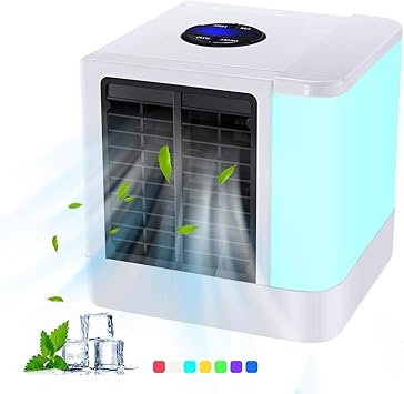 ACZZ Refrigerador Mini Aire Acondicionado, Mini Refrigerador de ...