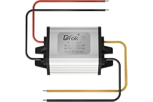 DROK 12v to 5v Volt Converter, DC 8-35V to 5V 3A 15W Voltage Regulator Board Power Supply Module, 9V 12V 24V Waterproof Car V