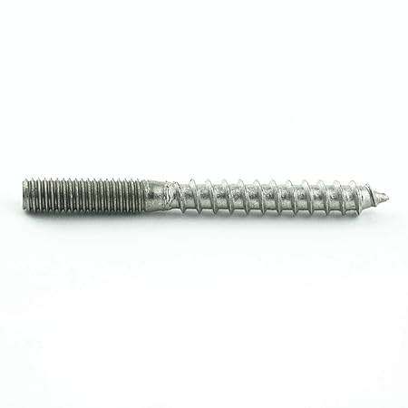 Eisenwaren2000 | Stockschrauben M6 x 60 mm (20 Stück) - Schraubstifte - Holzschrauben - Edelstahl A2 V2A VA - rostfrei