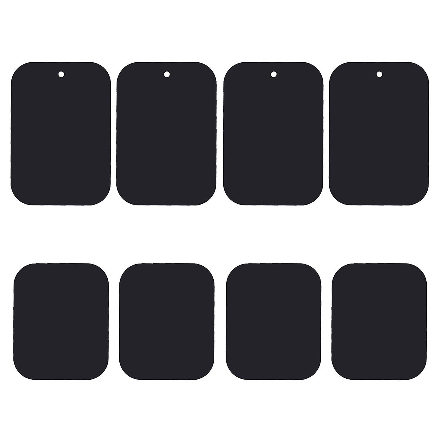 Mount Metal Plate, Best Tek 8PACK Replacement Mount Metal Plate with Strong Adhesive For Magnetic Mount(Black Color)