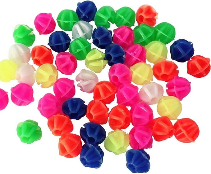 Nlmskzzy Bike Wheel Spokes Beads ，108Pcs Colorful Plastic