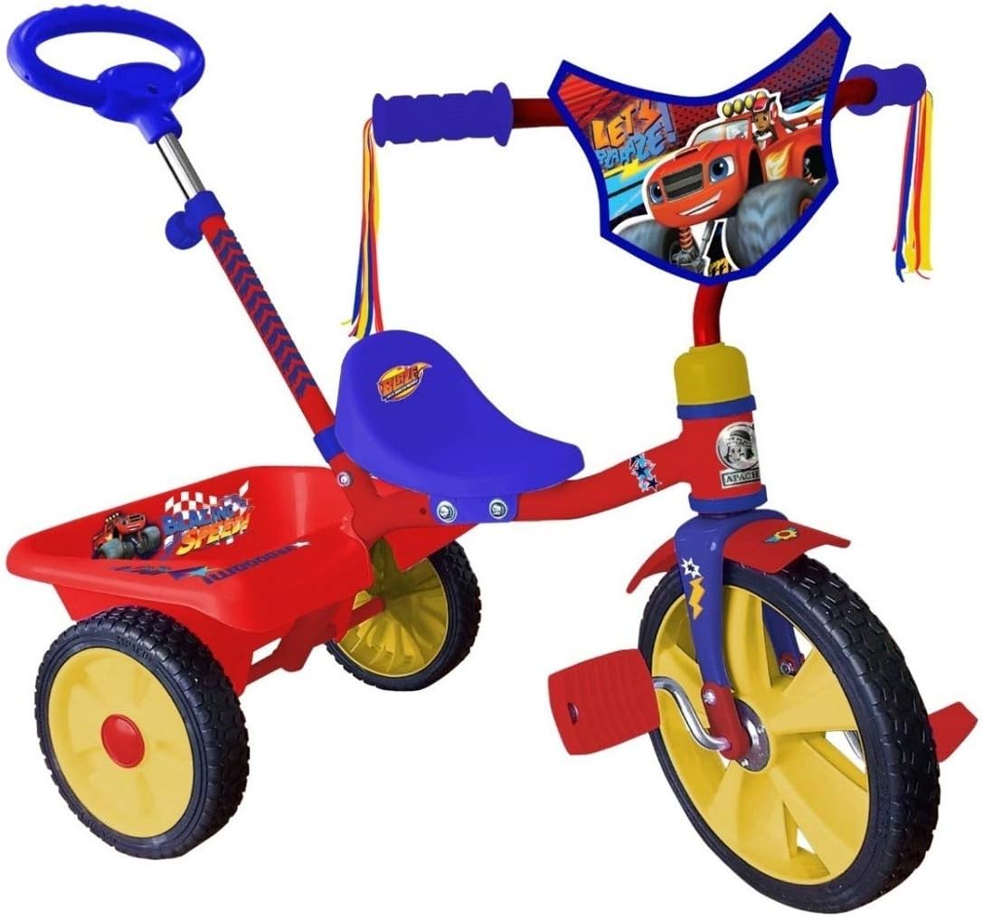 triciclo apache con barra de empuje