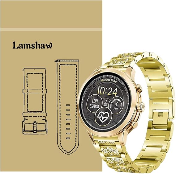 michael kors smartwatch gold with diamonds