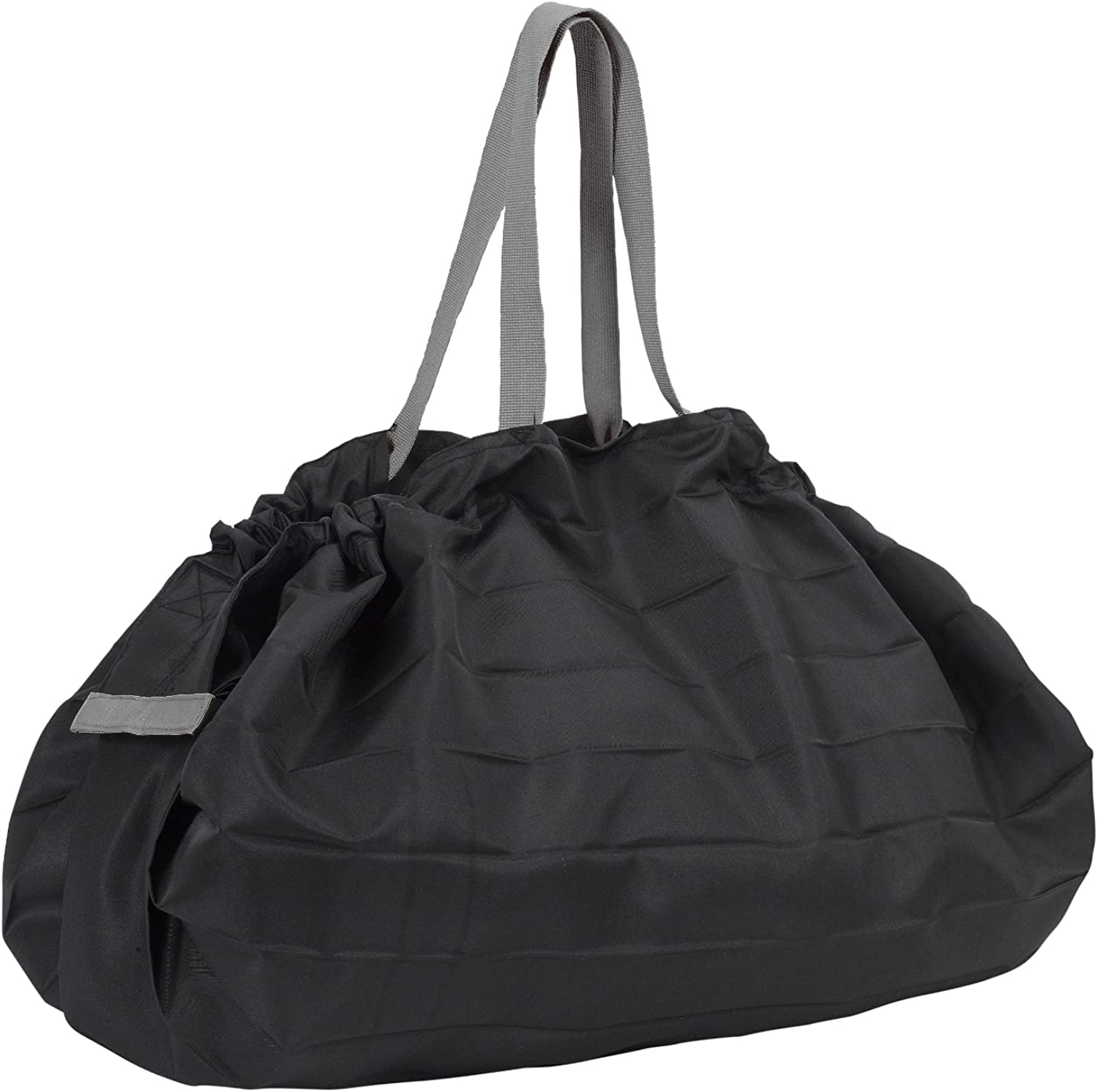 Marna S411E Shupatto Compact Bag, M, Black, Foldable Eco Bag, Instantly Foldable, Durable, Black, M