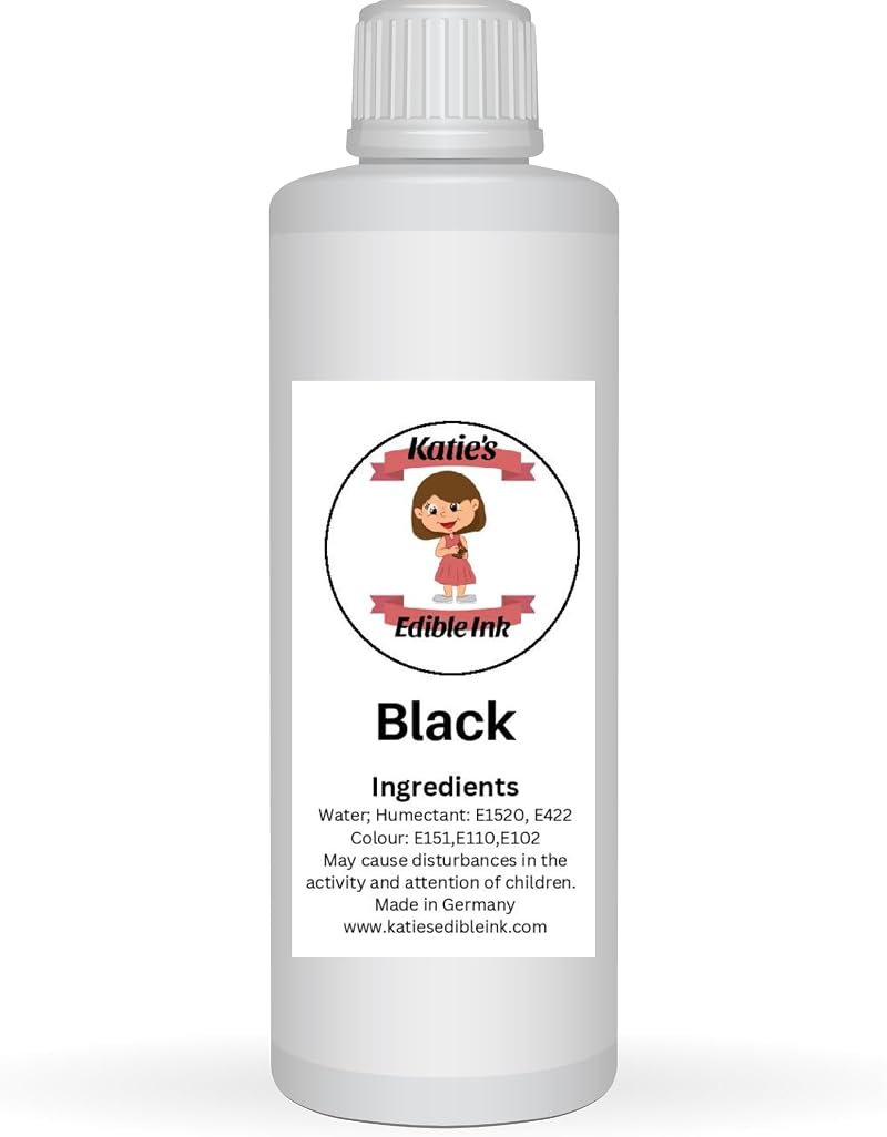 Katies Edible Ink Black 50ML - Compatible Canon Pixma Printer Ink