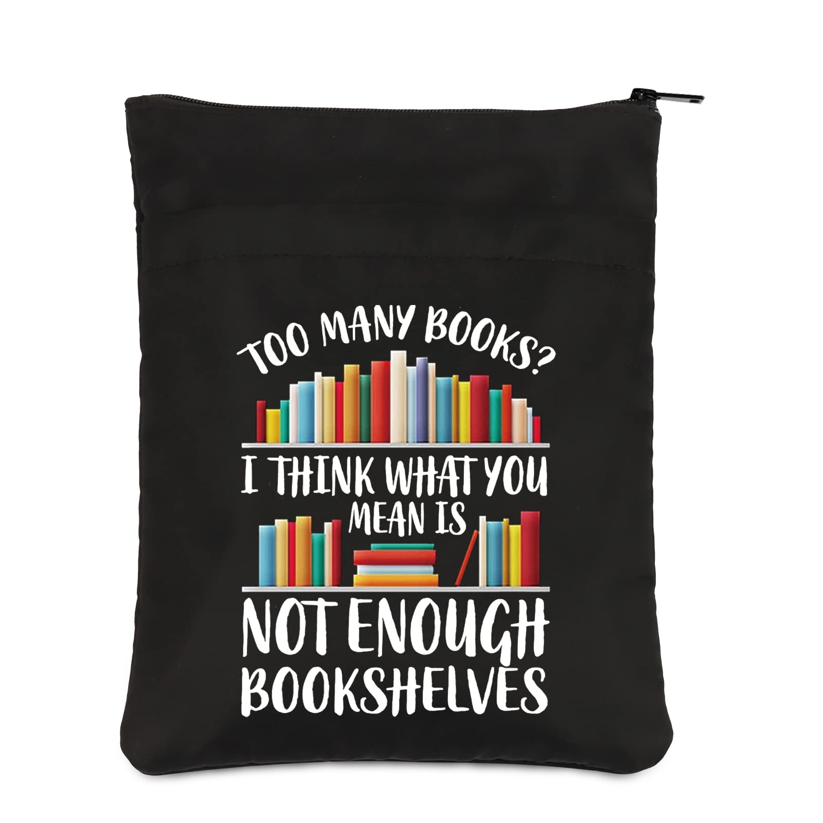 book PLITI Bookworm Sleeve Lover Bag Book Club Gift Literary Theme Protector Bookish Enough Bookshelves BSblU