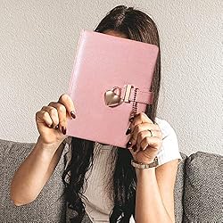Heart Shaped Lock Diary with Key for Girls PU