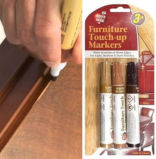 3 X Furniture Touch Up Pen Marker Repair Wood Floor Laminate