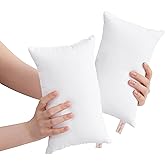 BEDSUM 2 Pack Tiny Pillows, 11"x7" Microfiber Mini Pillow for Travel, Pets, Soft and Machine Washable Small Pillows for Neck, Wrist, and Knee Comfort, White