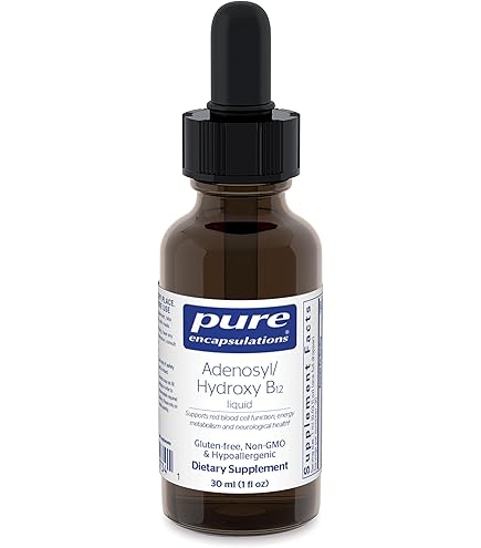 Amazon.com: Pure Encapsulations B12 5,000 Liquid - Vitamin B12  Methylcobalamin Supplement to Support Energy, Nerve Health, Cognitive  Function & Blood Cells* - Liquid Drops - 1 Fl Oz : Health & Household