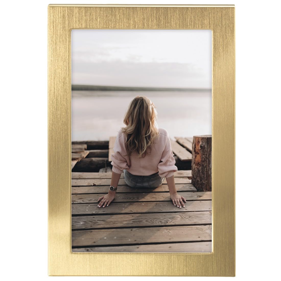 Hama Aluminium Gold Extra Wide Porté Frame