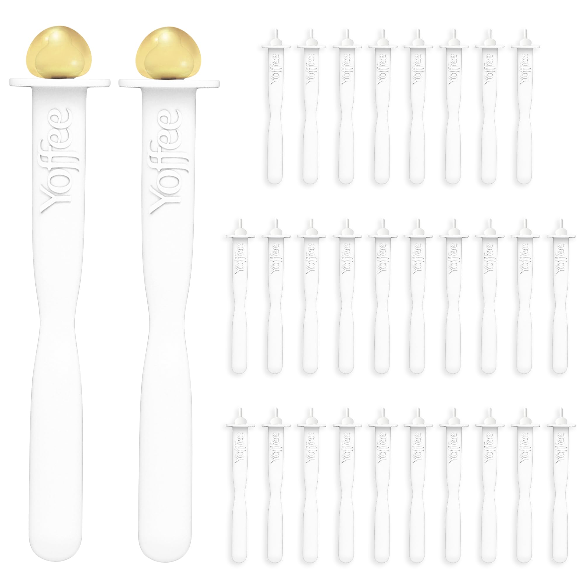 Original Yoffee Nose Wax Applicators โ Pack of 30 Reusable Sticks for Nostril Hair Removal โ Made of Non-Toxic Plastic โ Packaging without Wax Pot โ image 1