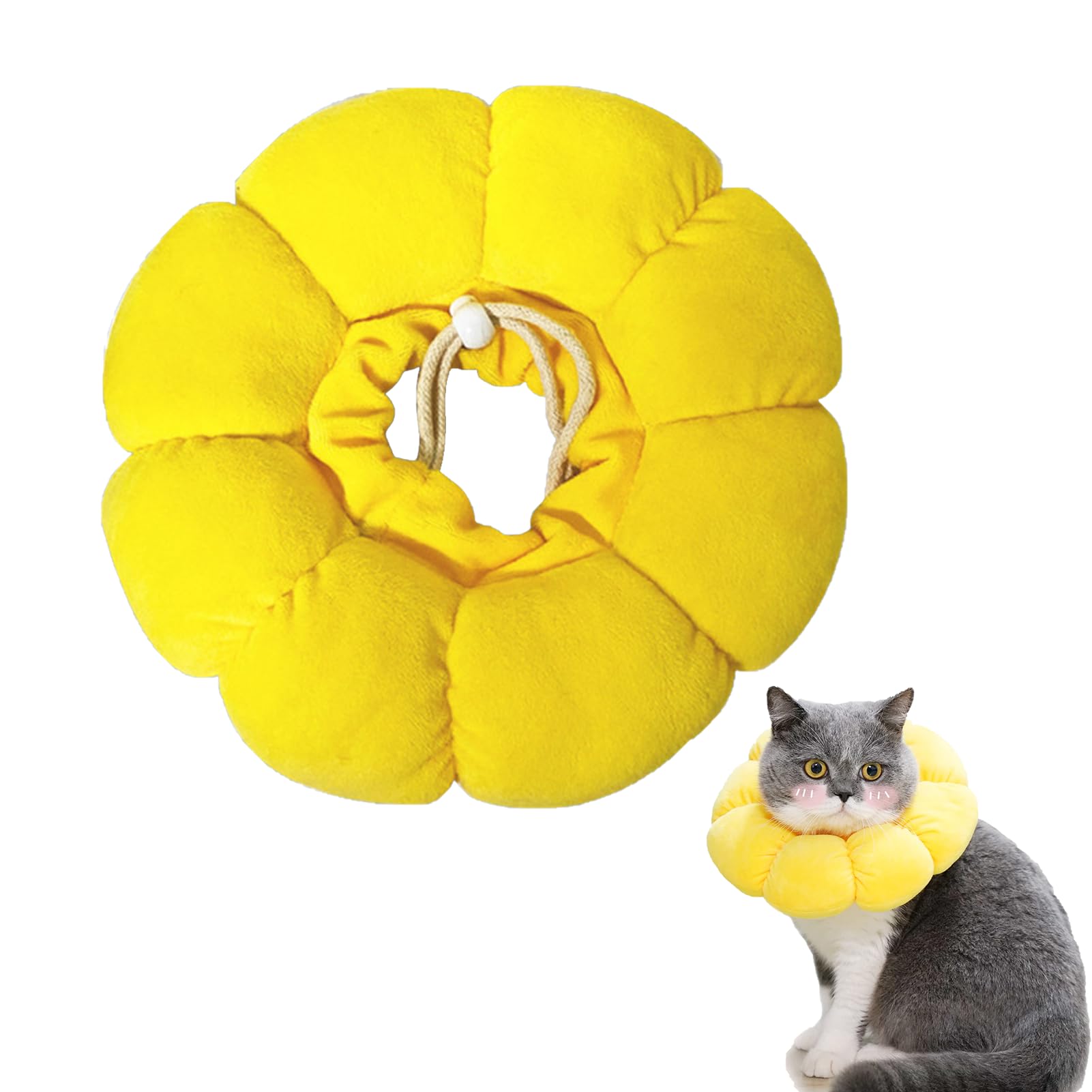 TYVOM Cat Cone Collar Soft Cat Recovery Collar Dog Cones To Stop Paw Licking, Soft Cat Cone Alternative Dog Neck Collar After Surgery, Soft Cone for Cats for Anti-Bite Lick