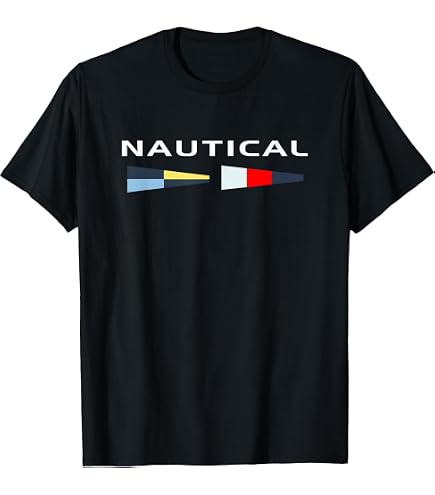 Amazon.com: Maritime Nautical Signal Alphabet Flags T-Shirt