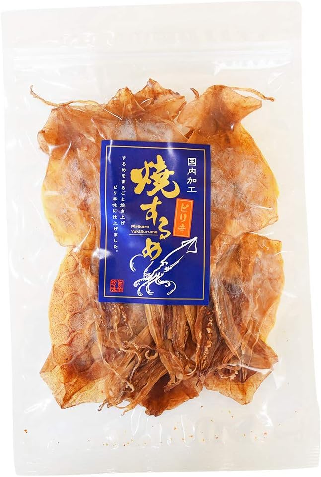 Amazon ピリ辛焼するめ 95g 国内加工 いか イカ チャック袋入 株式会社ヤミー フードラボ おつまみ 珍味 通販