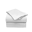 Easy Tuck (tm) 300 Thread Count 100% Combed Cotton Sheet Set (White, Full)
